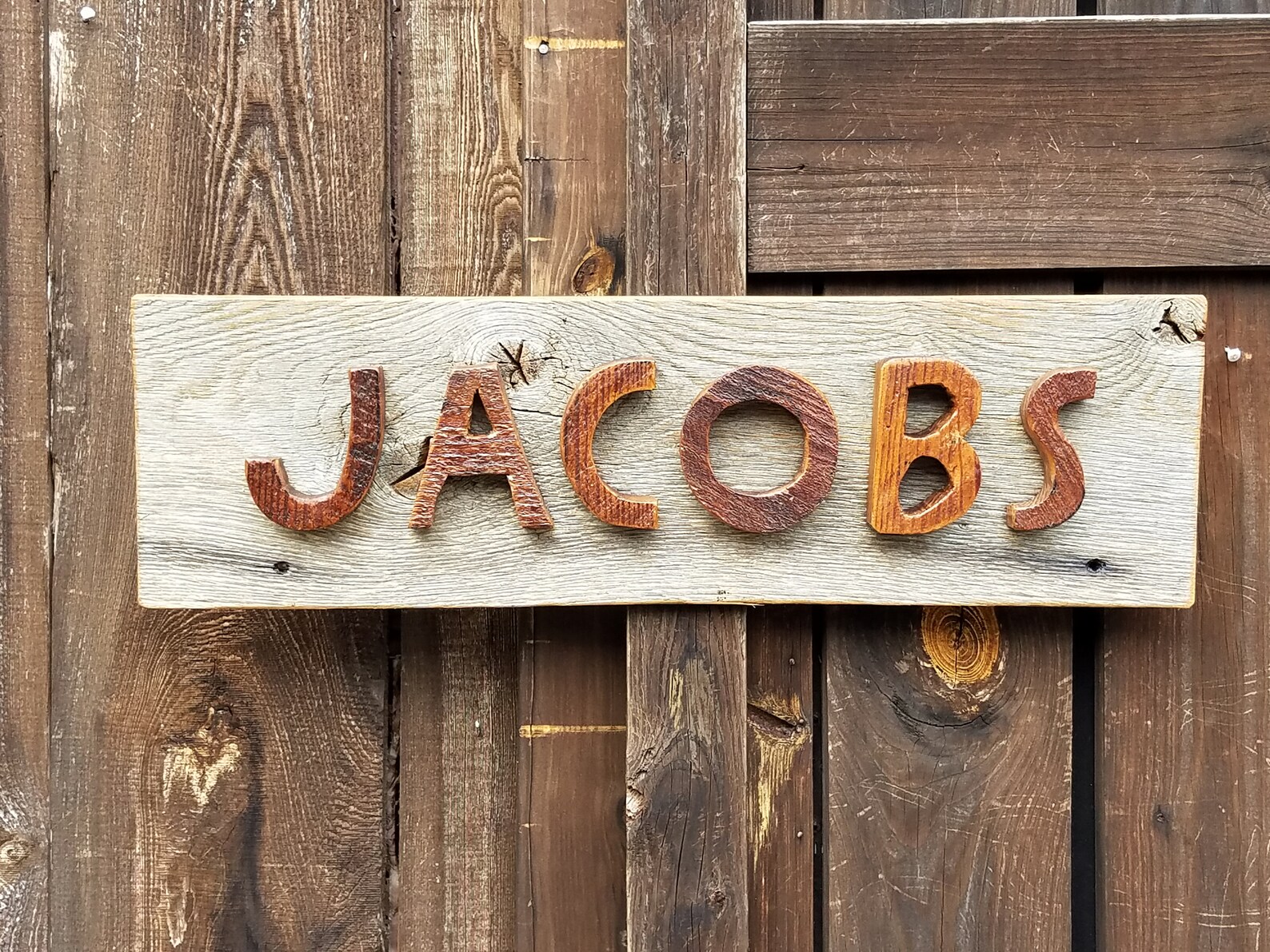 Uniquely Traditional Custom Barn Wood Name Sign/last Name Etsy UK