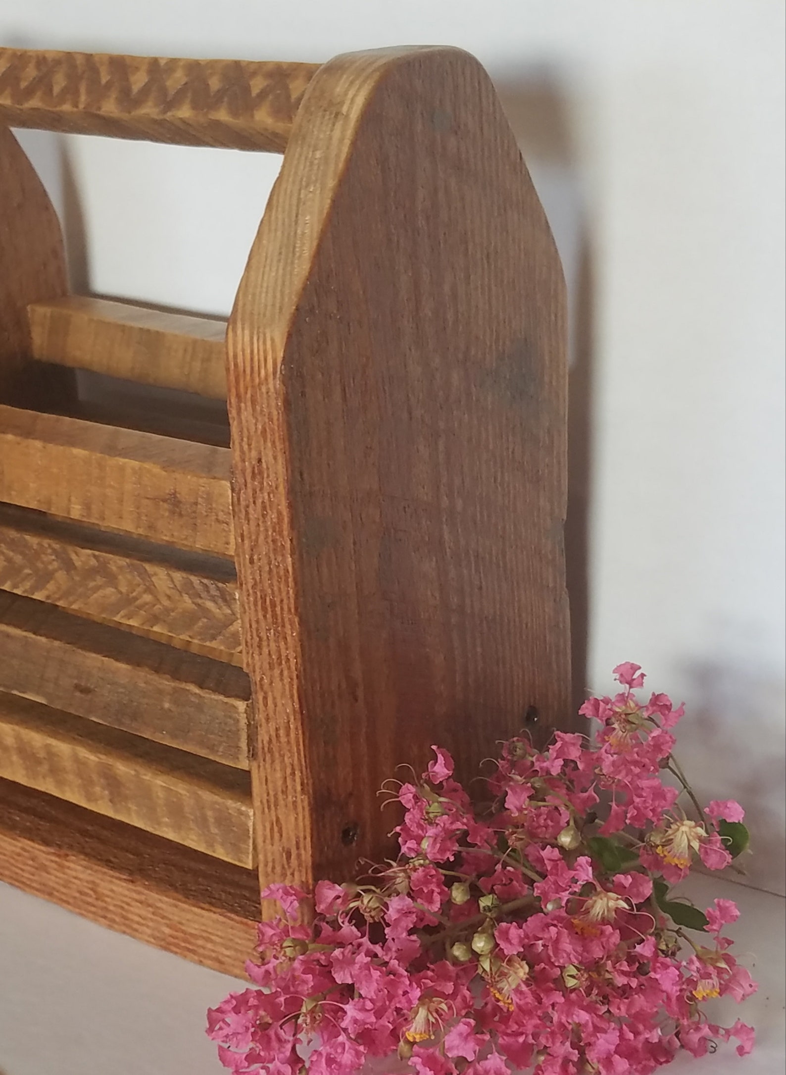 Cesta de madera de granero / cesta / tote / caja central / Etsy