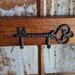 Beautifully Rustic Rack/cast Iron Key Rack on Beautiful Barn Wood /barn ...