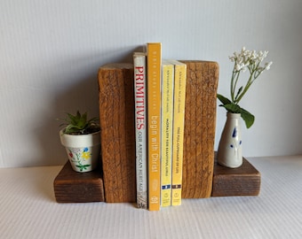 Simply Rustic Barn Wood Bookends Crafted from Rescued Barn Wood/Rustic & Simple Bookends /80+ Years Barn Wood /Approx. 10 x 5 x 4