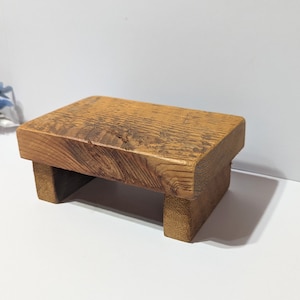 Charming Barn Wood Desk Top Plant Stand/Small Plant Stand for Desk, Mantle or Small Table/Candle Stand/Small Display Riser/Approx. 6 x 4 x 3