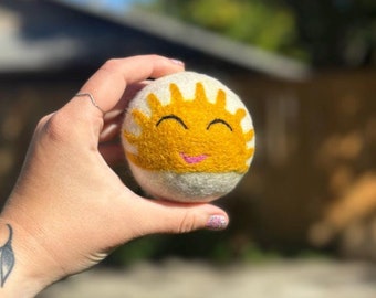 Organic Wool Dryer Balls--Porter Lee's Reusables--Sunny