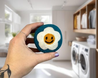Organic Wool Dryer Balls--In Bloom Teal