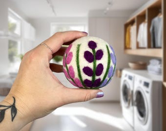 Organic Wool Dryer Balls--Lavender Fields