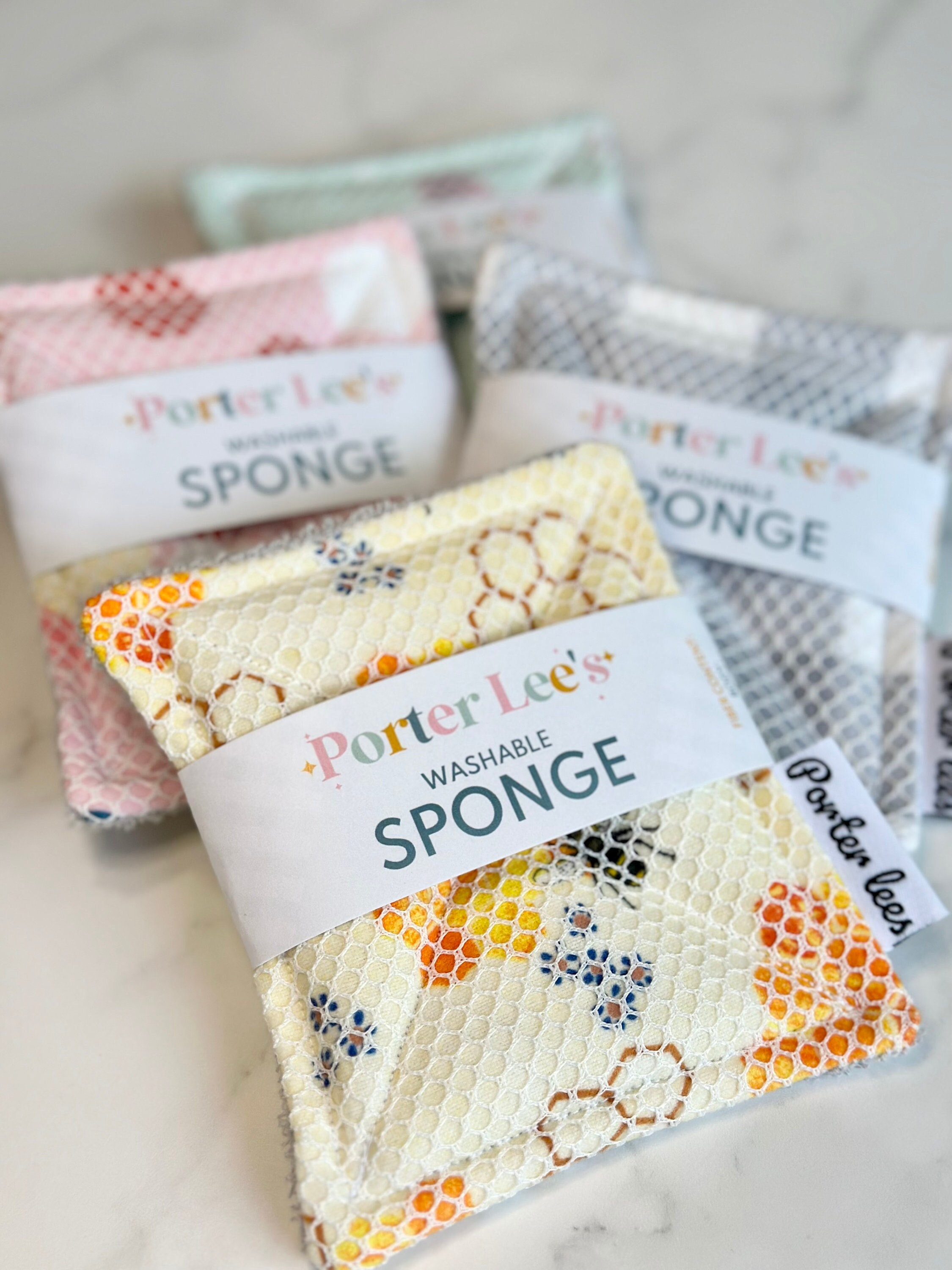 Washable Reusable Spongesurprise Printporter Lee s Etsy