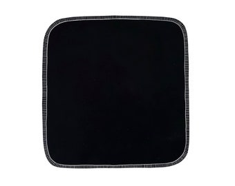 Reusable Paper Towels--Solid Black--Cloth Napkins--Porter Lee's