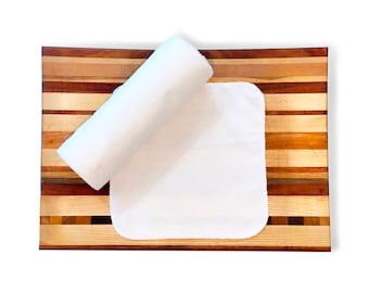 Reusable Paper Towels--Solid White--Cloth Napkins--Porter Lee's