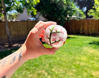 Organic Wool Dryer Balls--Florals