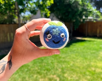 Organic Wool Dryer Balls--Blueberry Buddy
