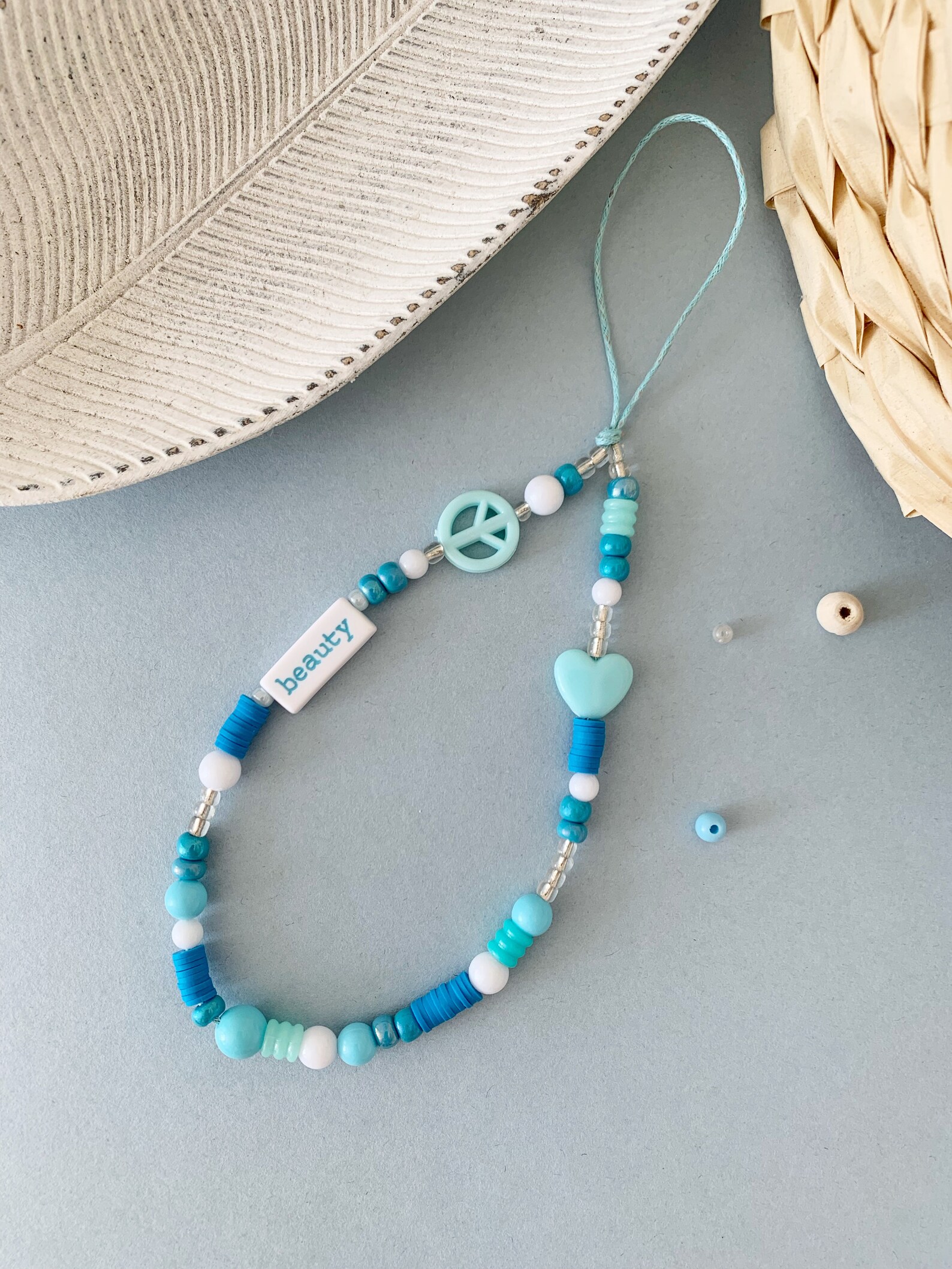 Phone charm Custom Beaded Phone Lanyard Phone lanyard Etsy