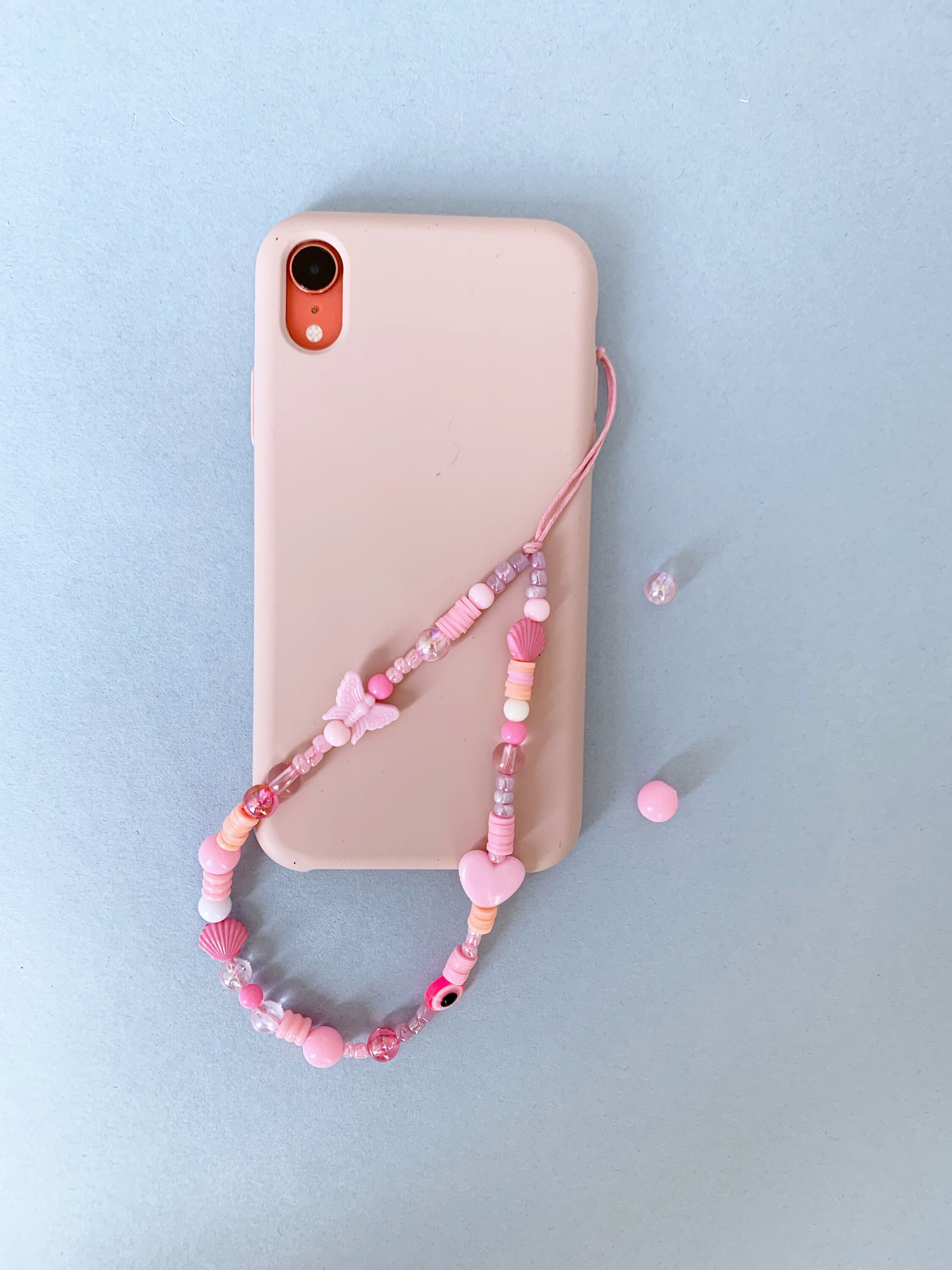 Phone chain beaded phone chain handykette phone strap y2k Etsy