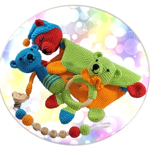 Baby set - crochet pattern PDF German and English