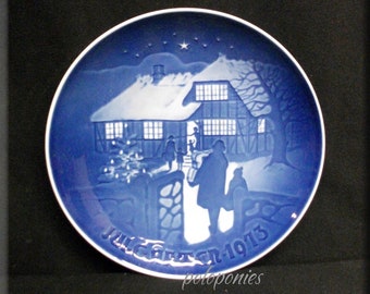 BING & GRONDAHL 1973 Country Christmas Annual Christmas Plate - Made in Denmark