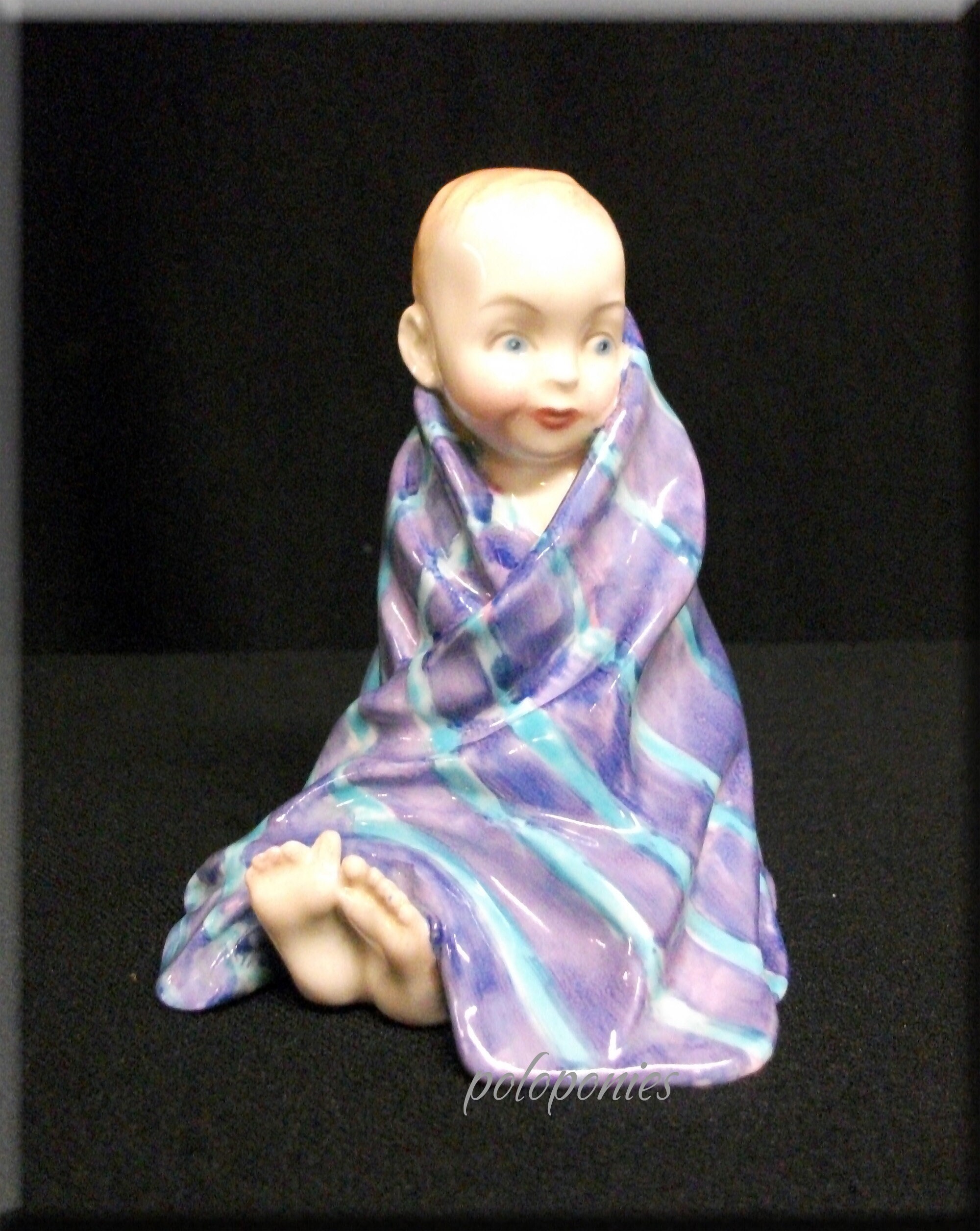 ROYAL DOULTON This Little Pig HN1794 (blue) - Retired 1949