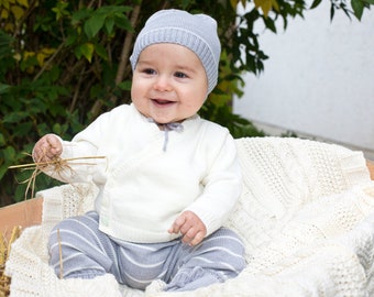 Babymützchen "Eugen" aus Merinowolle