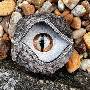 Mini Rock Eye Peepers Glow Whimsical garden decor