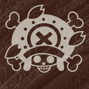Straw Hat anime sticker, anime merch, Doctor Jolly Roger pirate ,anime car stickers, slayer, vinyl stickers