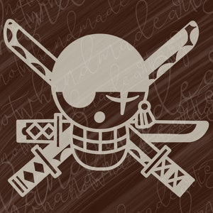 Straw Hat anime sticker, anime merch, Moss Head Jolly Roger pirate ,anime car stickers, slayer, vinyl stickers