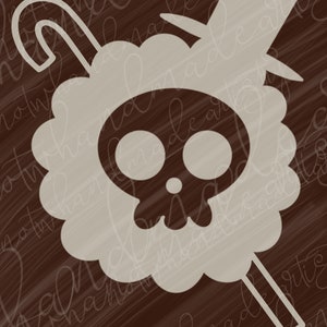 Straw Hat anime sticker, anime merch, Soul King Jolly Roger pirate ,anime car stickers, slayer, vinyl stickers