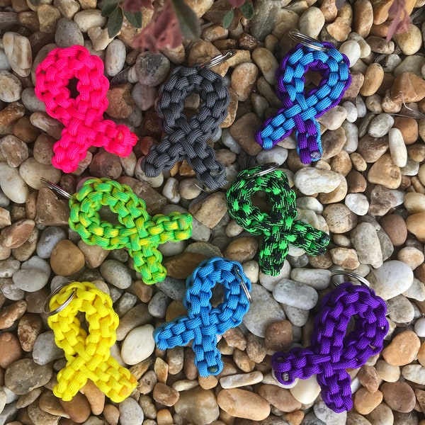 Awareness Ribbon Keychain Paracord