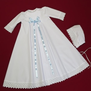 Christening gown, family christening gown, boy girl with cap T02