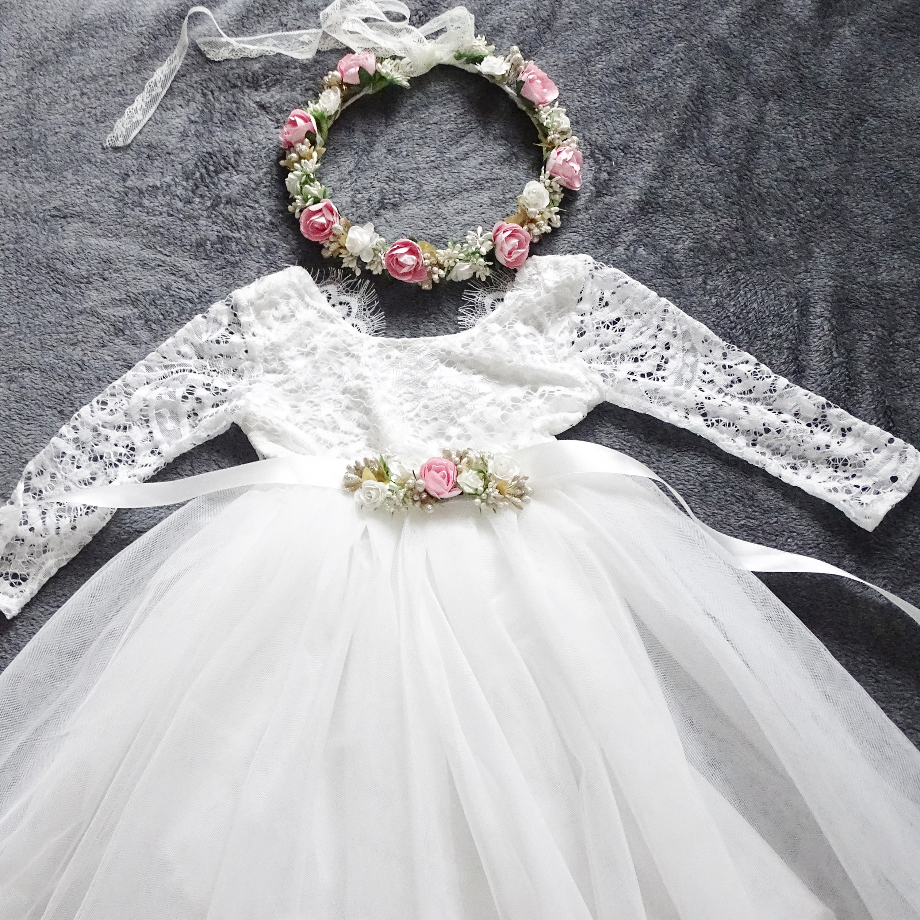Christening Dress Long Sleeve UK