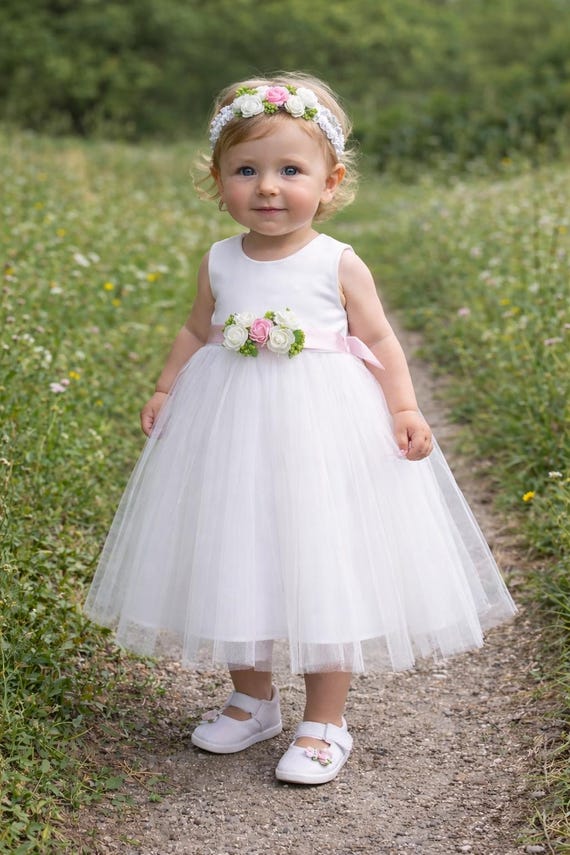 strapless open back dress Y2070U -1 High Low Short Christening Dress – Tutu Spoiled main image 0