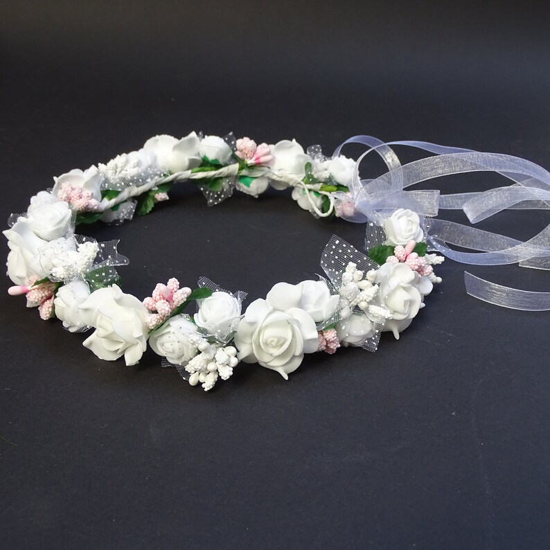 first communion hair wreath