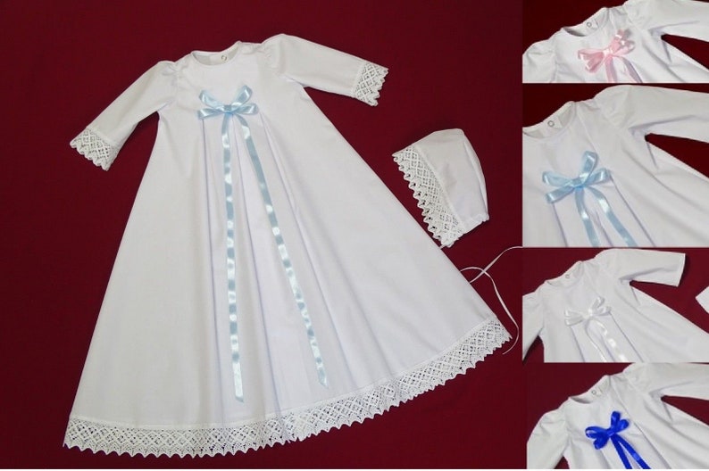 Taufkleid, Familientaufkleid, Junge Mädchen mit Mütze T02 Bild 2