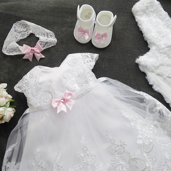 Jasmin - Taufkleid Mit Bolero | 80 | Jasmin.3
