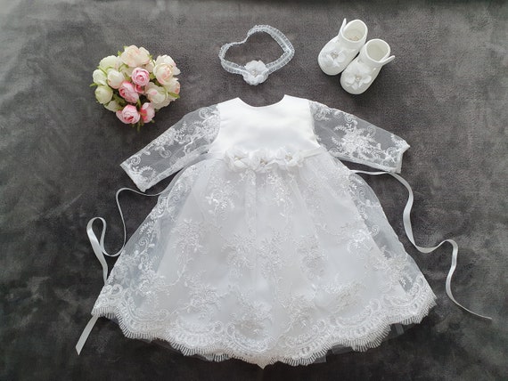 open lace back dress Amazon.com: Limlope Baby Girls Embroideries Baptism Dresses with Long  Sleeves 3PCS Formal Flower Christening Special Occasions Gown Outfit for  Party Wedding : Clothing, Shoes & Jewelry main image 0