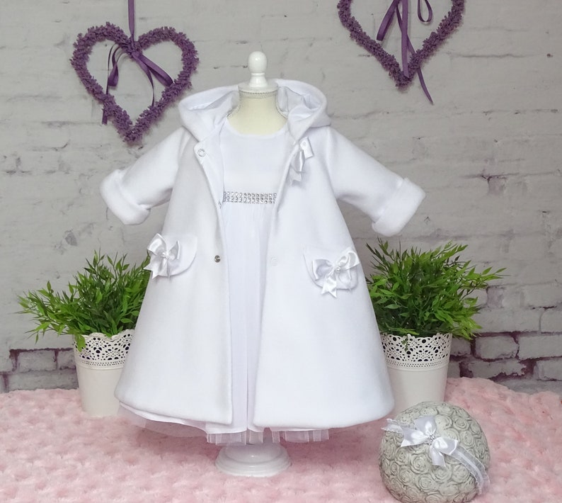 christening coat for baby girl