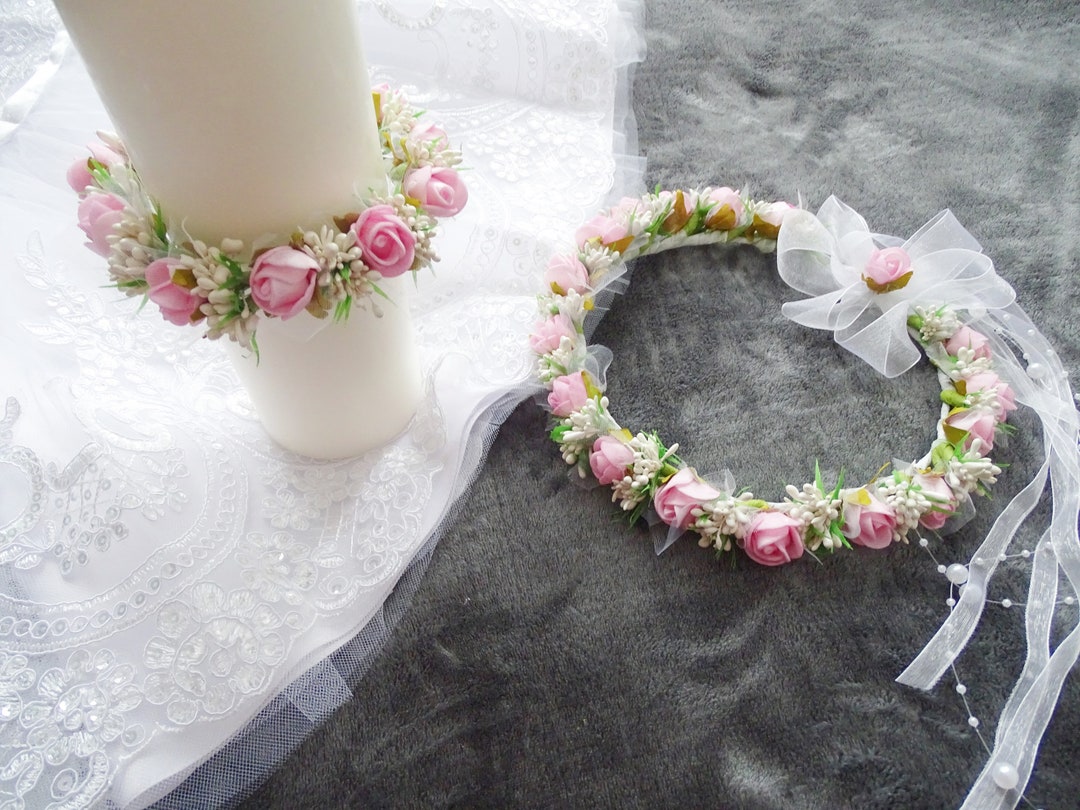 2-piece Wreath, Drip Protection, Candle Skirt COMMUNION WREATH ...