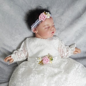 Baby Mädchen Prinzessin Hochzeit Taufe Kleid Tüll Partykleid Blumenmädchenkleid Taufkleid Taufkleid Taufe Babybekleidung zdjęcie 4