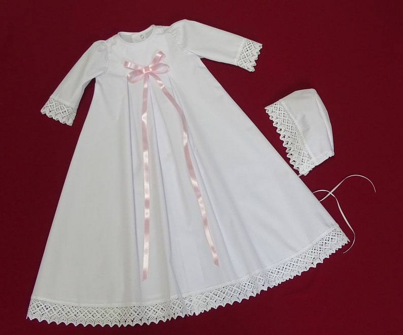 Taufkleid, Familientaufkleid, Junge Mädchen mit Mütze T02 Bild 3