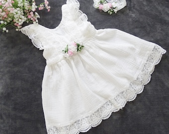 ANNA 2 _ Taufkleid, Festkleid  ecru Baptism Dress, Christening Dress Baby Lace