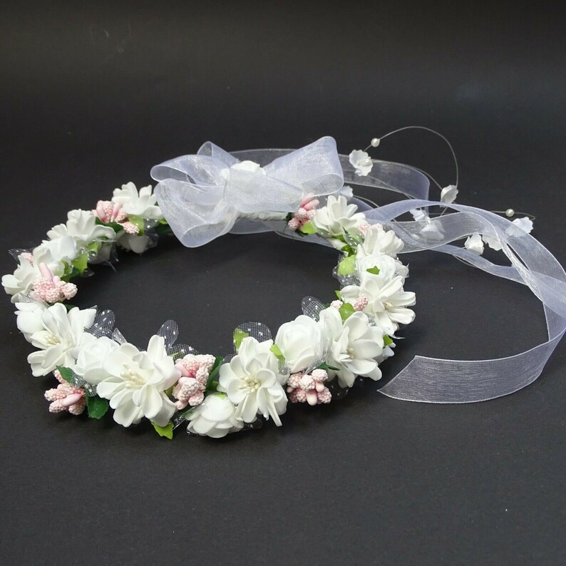 first communion hair wreath