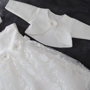 Bolero, jacket, color: ecru size 56, 62, 68, 74, 80, 86, 92, 98