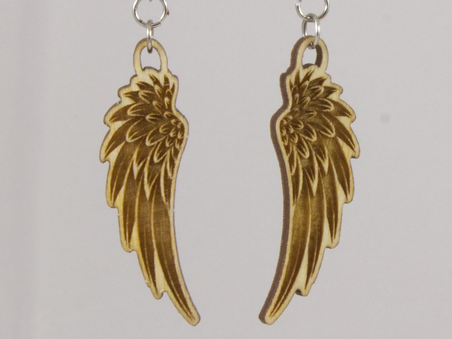 Free Shipping Wood Earrings Angel Wing Earrings Wing Etsy
