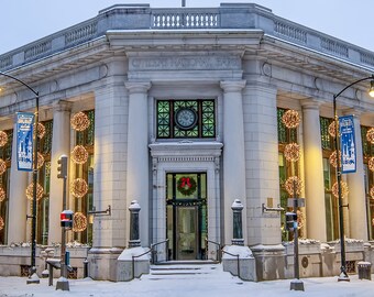 CHRISTMAS CARD - Citizens Bank, Frederick, Maryland, Christmas, snow, winter, holiday, Dorsz