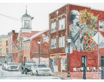 Jazz on Market Street, Frederick, City, Maryland, greeting card, thank you, anniversary, birthday, invitation, thinking of you, card