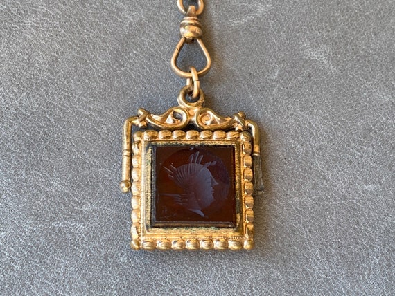 Antique Victorian 50" Lorgnette chain necklace wi… - image 9