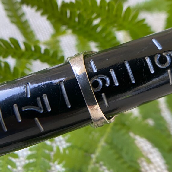 Brutalist solid sterling ring with yellow/white a… - image 8