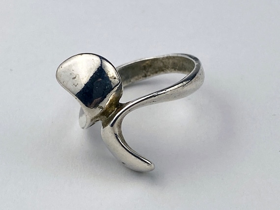 Silver twist wrap mod ring - image 1