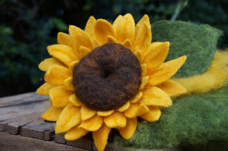 Sunflower Needle Felting Kit Templates /& Tutorial