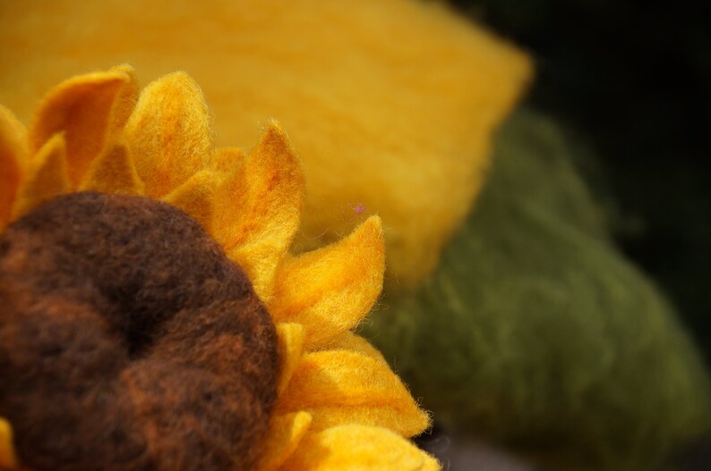 Sunflower Needle Felting Kit Templates /& Tutorial
