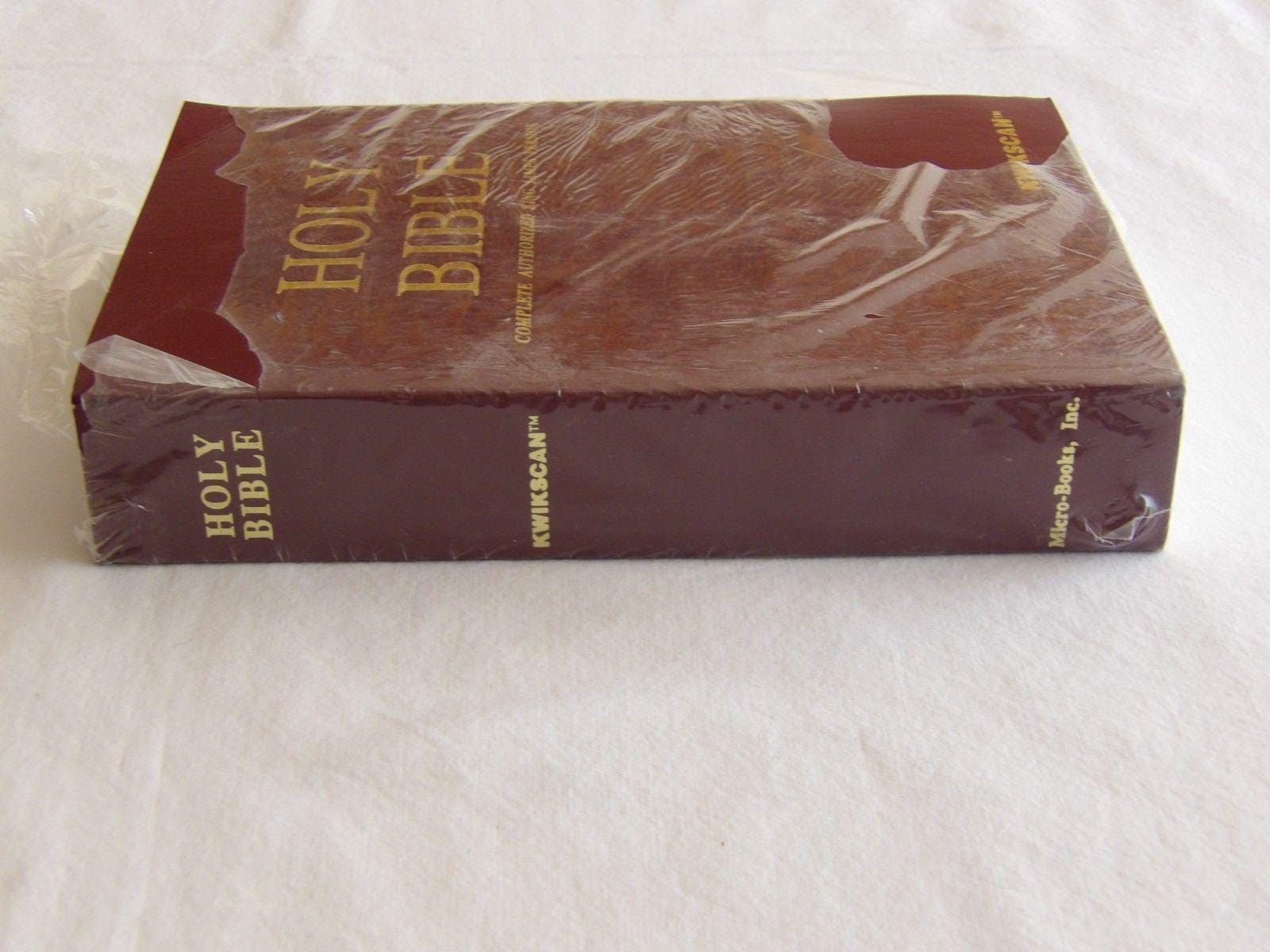 New Kwikscan Speed-read Holy Bible KJV Complete King James Version ...