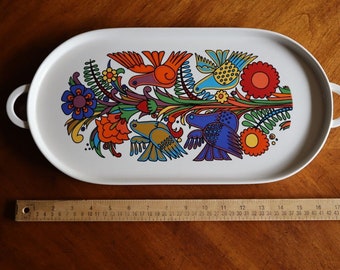 Villeroy & Boch ACAPULCO Oval Serving Platter Plate 18"/16" Birds Flowers