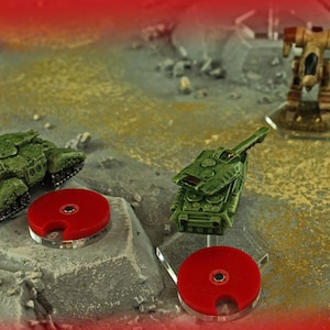 LITKO Combat Dials | 0–10 Status Tracker | 10 Colors | RPG & Wargame | Acrylic Counter | 25mm