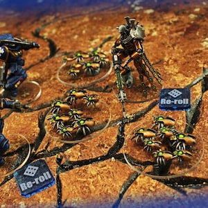 LITKO Re-Roll Tokens | Dice Re-Roll Markers | Compatible with Warhammer 40,000